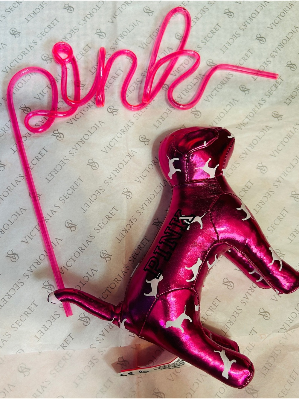 VS PINK STRAW & PUPPY - Picture 7 of 7